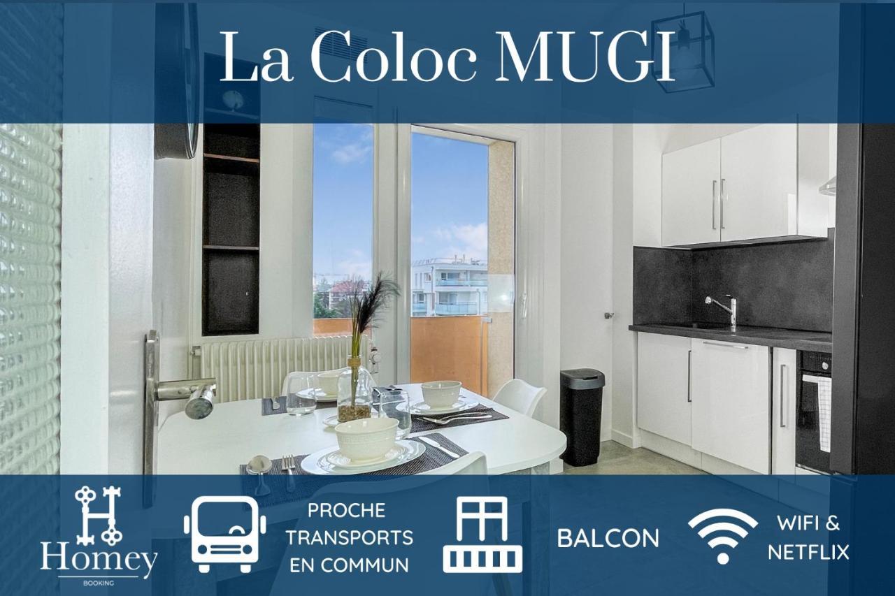 Homey La Coloc Mugi - Colocation Haut De Gamme - Chambres Privees - Balcon - Wifi Et Netflix - Proche Transports Commun Аннемас Экстерьер фото